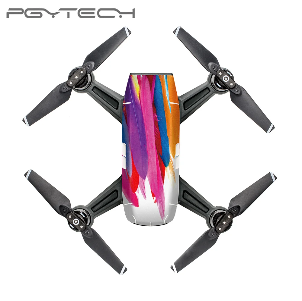 

PGYTECH NEW Sticker For DJI SPARK Carbon Graphic Color Stickers Camouflage Decals Drone Waterproof PVC Body Skin For DJI SPARK