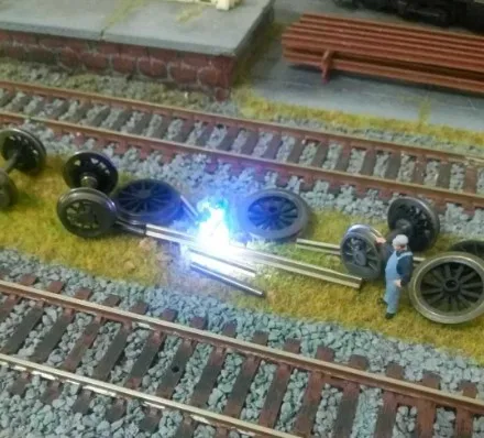 Аналоговый сварочный светодиодный шлейф ho Scale модель 1/87 года со строительным