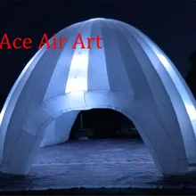Горячая наружная красочная светодиодная портативная оксфордская надувная палатка-Типи, прорезыватель светодиодный шар для кемпинга или вечерние мероприятия