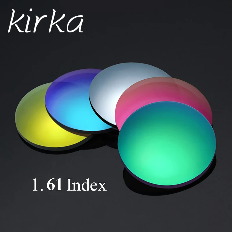 

Kirka 1.61 Index Prescription Sunglasses Lenses Colorful Lenses for Myopia/Hyperopia Anti Glare Sunglasses Lens