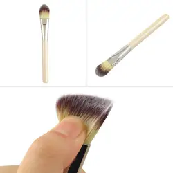 Высокое Качество Горячей Профессиональный имитация жемчужно-Белый Деревянная Ручка Основания Кисти Make Up Brush