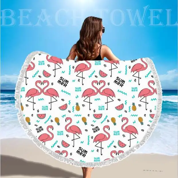 Мандала гобелен хиппи микрофибра большое круглое пляжное одеяло с кисточками ультра мягкое супер водопоглощающее многоцелевое полотенце - Цвет: Черный