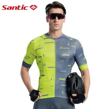 

Santic Men Cycling Short Sleeve Jersey Race Fit Bike Jersey Shirt Cycling Summer Jerseys Cycling Team Shirt Asian size M8C02133