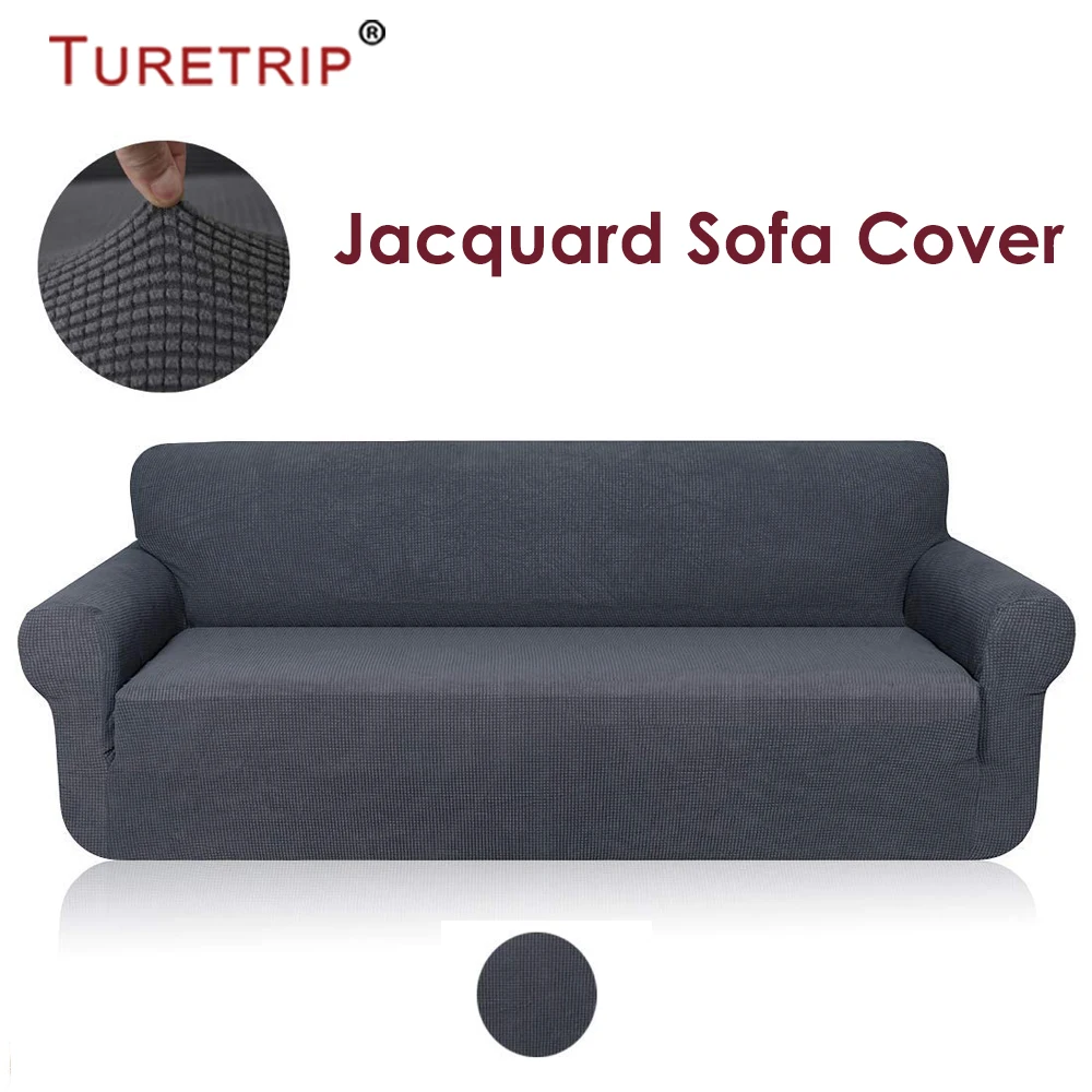 grey jacquard sofa cover (3)