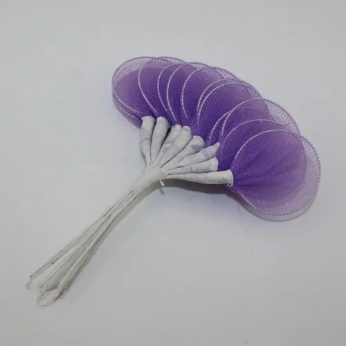 144pcs 4cm Multicolor nylon flower petal/nylon stocking racket Almond