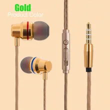 Fone de ouvido Com Fio Fones De Ouvido de Metal Fone De Ouvido de 3.5mm In Ear Fone De Ouvido Esporte Com Mic para nubia N1 Lite N2 NX551J