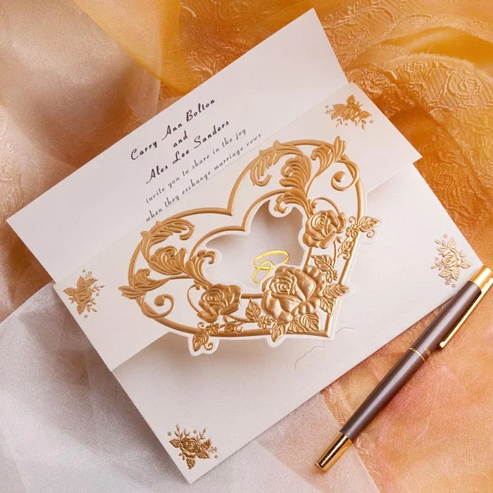 Heart Shaped Wedding Invitations 2