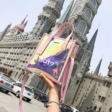 Kpop GOT7 модные сумки лазерные сумки GOT7 прозрачные сумки на плечо Got7 вентиляторы подарки, Прямая поставка