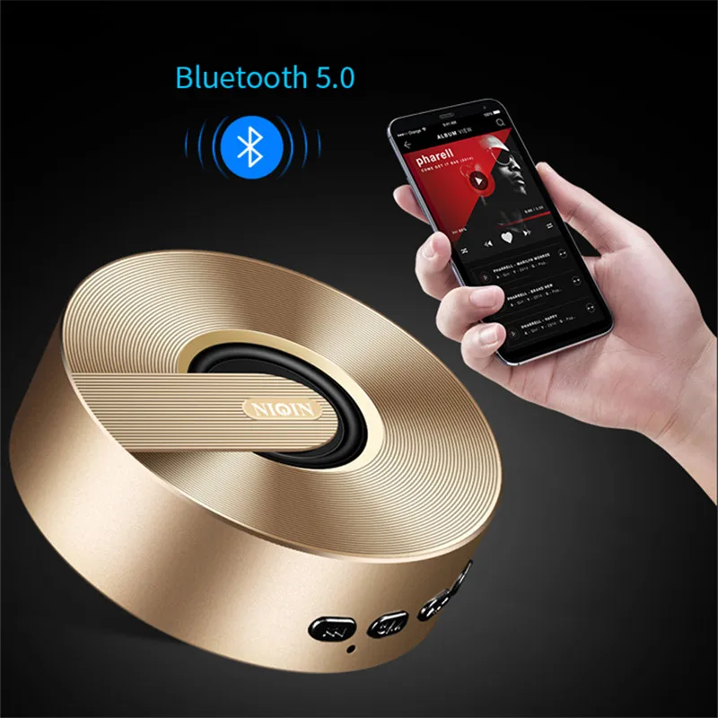 Беспроводные Bluetooth колонки объемный звук эффект boombox портативный