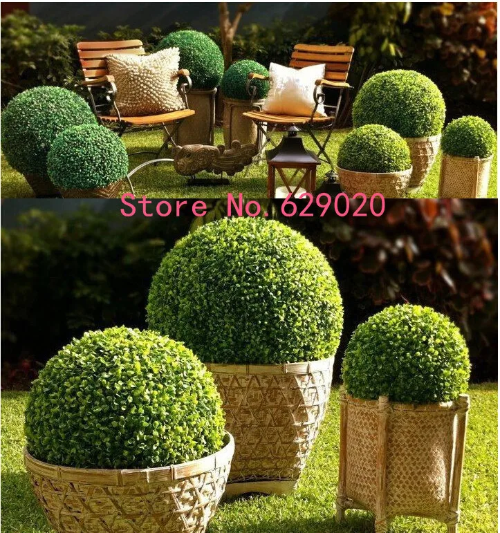artificial buxus ball tree