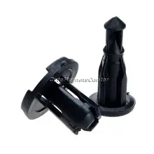 50 Pcs/Pack Auto Fastener Parts Car Styling Nylon Bumper Engine Cover Fender Grille Clip Push Type Retainer Inner Fit 10mm Hole