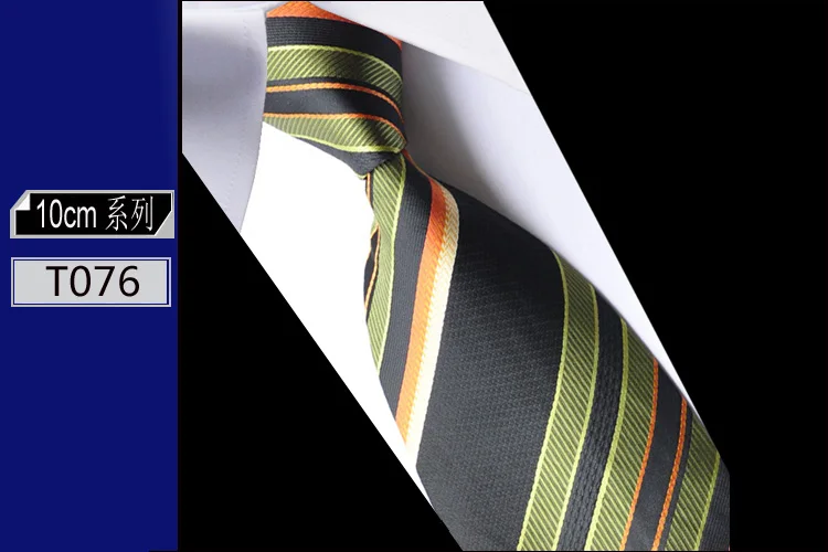 Элегантные полосатые мужские галстуки 10 см Широкие Галстуки для мужчин аксессуары для рубашек одноцветные Галстуки вечерние клетчатые свадебные галстуки - Цвет: 19