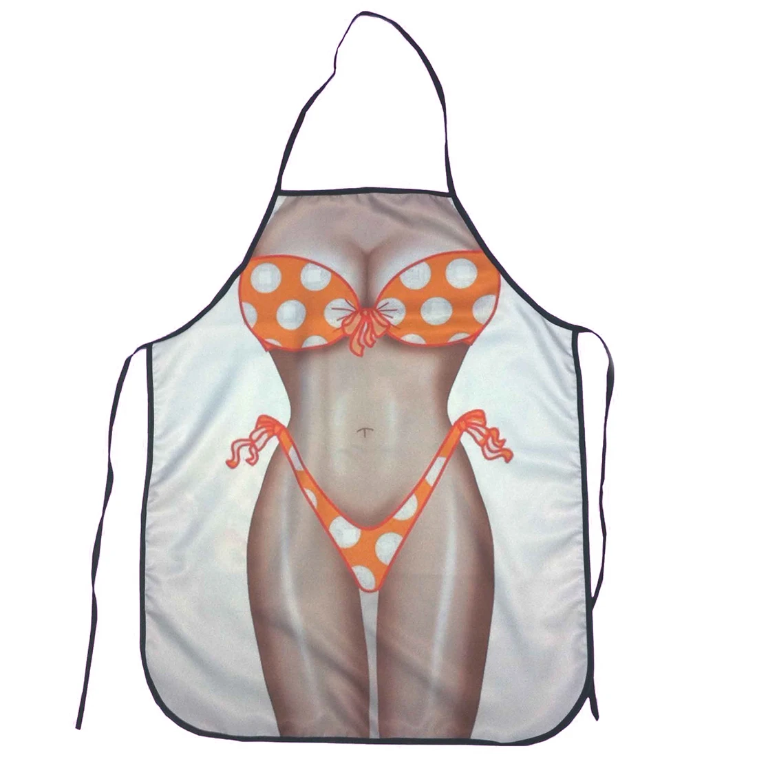 

NEW Polka Dot Bikini Sexy Kitchen Apron Funny Creative Cooking Aprons for Women Ladies Girlfriend Christmas Gifts