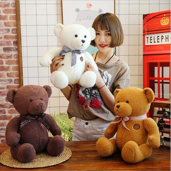 

New Style Lovely Teddy Bear Tie Bear Plush Toy Stuffed Animal Plush Doll Children Birthday Gift