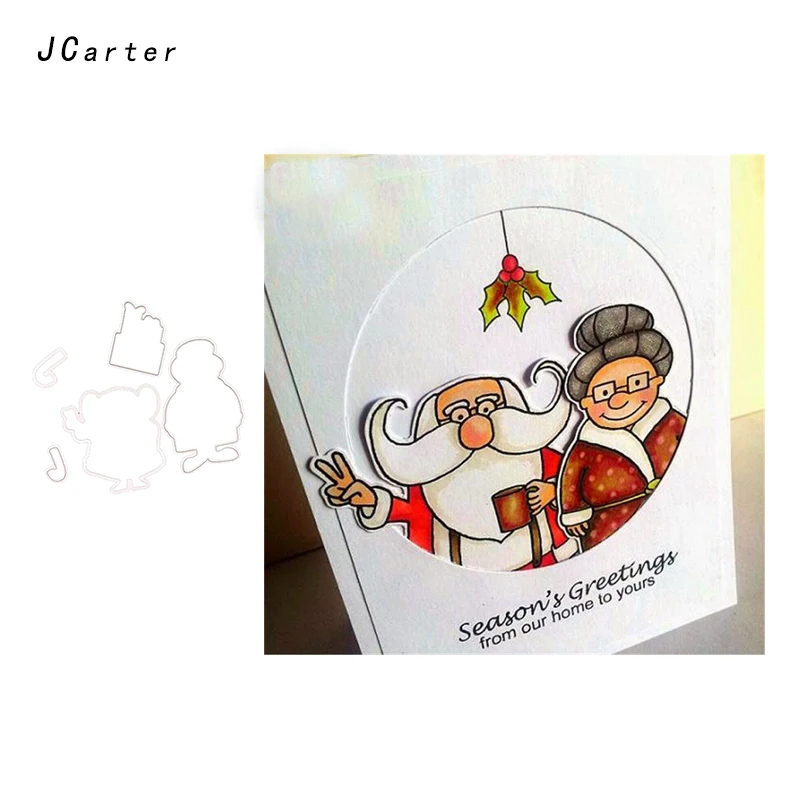 

JC Metal Cutting Dies and Stamp Stencil Grandfather and Grandmother Craft Cut Die Scrapbook DIY Handmade Album Paper Card Decor