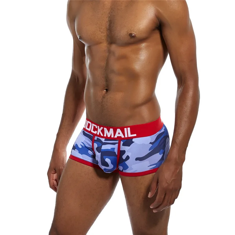 Бренд jockmail камуфляж Мужское нижнее белье; трусы-боксеры кальсоны трусы боксер самакуэка мужские трусы Шорты нижнее белье
