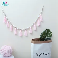 Украшение для детской спальни креативное дерево Макарон бусинки бисера подвесные занавески настенные украшения детской комнаты постельные комплекты