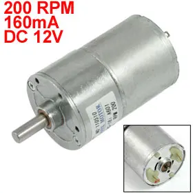 

UXCELL Hot Sale 1 Pcs DC 12V 160mA 200RPM 0.7Kg-cm High Torque Permanent Magnetic Gear Motor