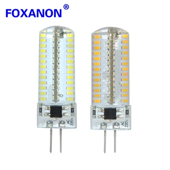 

Foxanon Brand G4 Led Light 220V High Quality Silicon Lamp 104Led 3014 SMD Crystal Spotlight Corn Bulb 9W Bulb Lighting 10Pcs/Lot