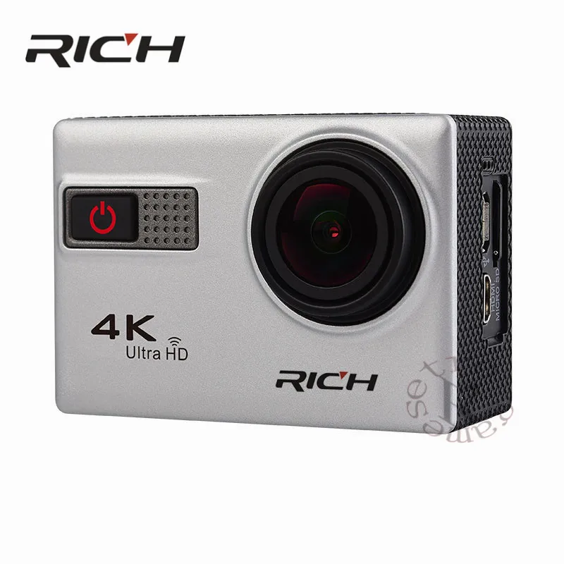 Экшн камера RICH F68B 4K Wifi 2 0 &quotLCD UHD водонепроницаемая Спортивная наружная
