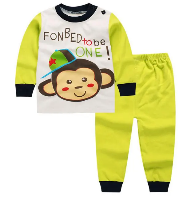 2t 3 Year toddler boy pajamas child infant shirt pants set boy sleeping