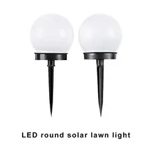 2 шт./компл. Водонепроницаемый IP65 Солнечная светодиодные садовые светильники Открытый Садовая лужайка во дворе лампа декоративное освещение с литиевой батареей