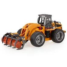 HUINA 1590 1/18 2,4 GHz 6CH RC сплав древесины Grab грузовик игрушки