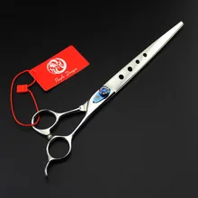 Парикмахерские ножницы 678#8,0 ''22 см бренд фиолетовый дракон с топ класса 440C собаки кошки домашние животные ножницы для стрижки волос