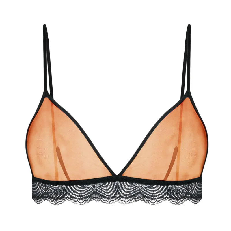 Новые пикантные бюстгальтеры для Для женщин прозрачные кружева Bralette Красота сетки бюстгальтер женский бесшовные неприкрытая бюстгальтер Femme белье