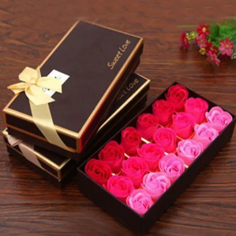 18 романтический подарок на день Святого Валентина мыло цветы розы кофейные коробки необходимо отправить его подруге жена