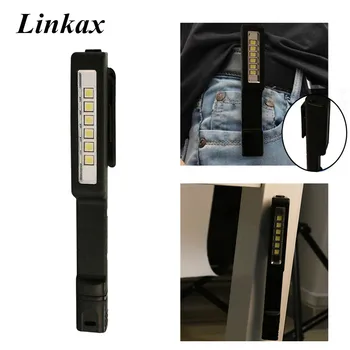 

COB LED Mini Pen Multifunction led Torch light cob Handle work flashlight cob Work Hand Torch Flashlight With Magnet By 3xAAA