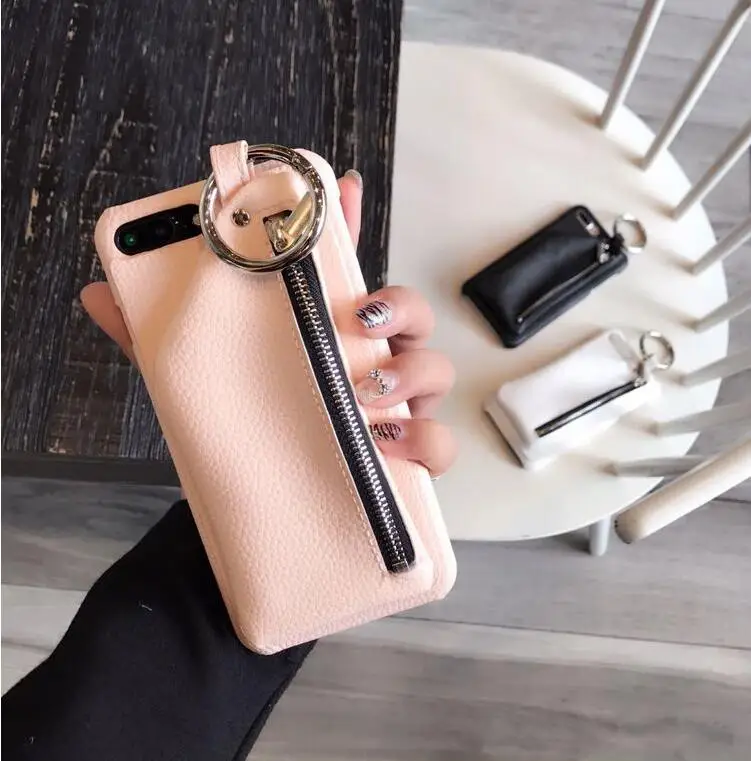 iphone 8 leather case Couples Case for iPhone 12 Case Luxury PU Leather Wallet Zipper Handbag Stand Case For iPhone 11 XS 6 6S 7 8 Plus With Ring Card iphone 8 plus silicone case