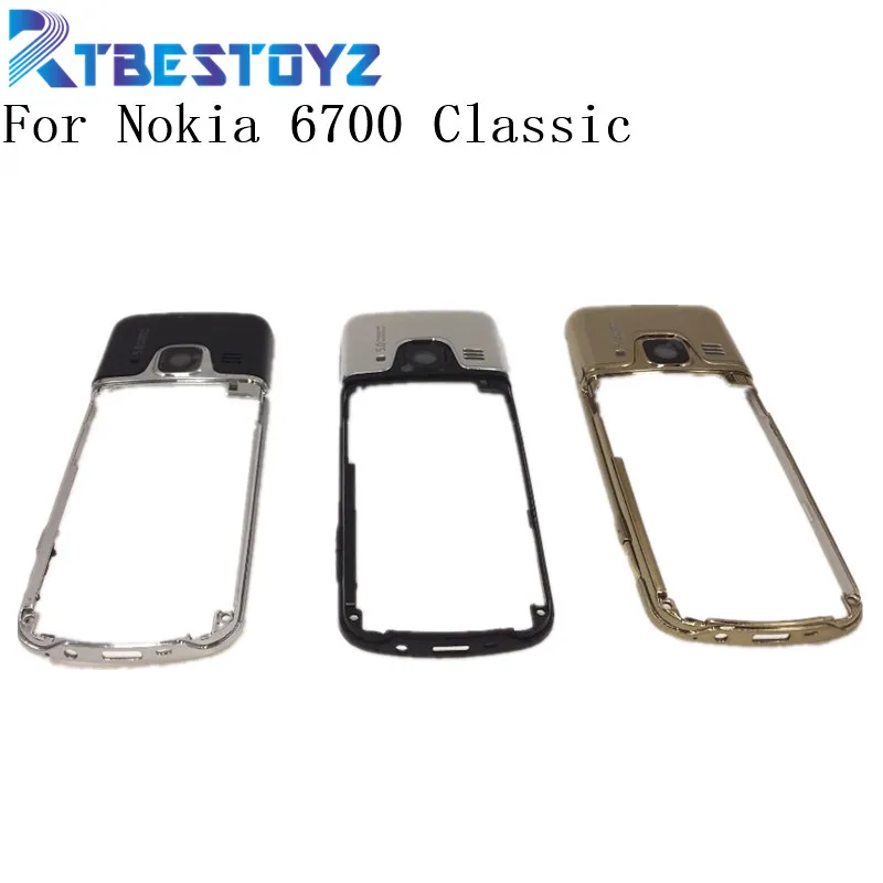

RTBESTOYZ 6700C High Quality Replacement Part Middle Frame Housing Case Cover For Nokia 6700C 6700 Classic