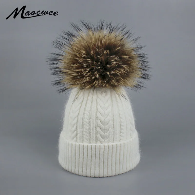 New Pom Poms Women Winter Hats Casual Beanies Fashion Crochet Knitting Hat Brand Thick Female Cap Hat Bone feminino Wholesale photo
