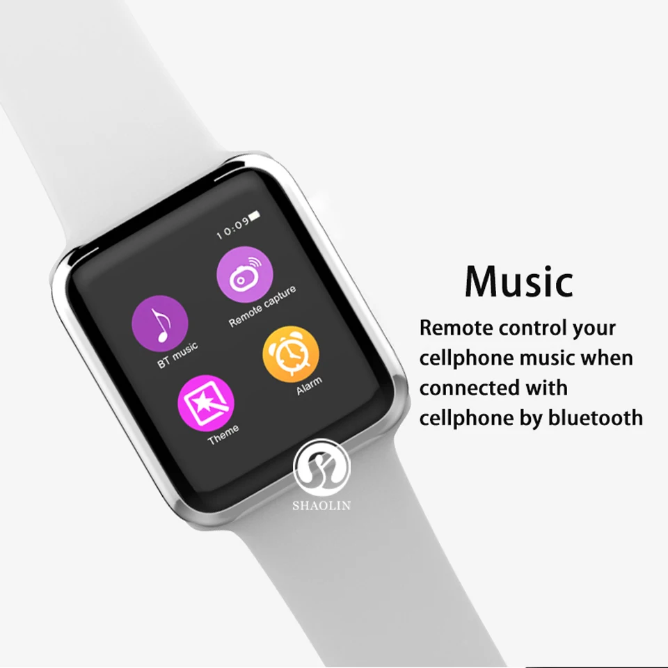 SHAOLIN Bluetooth Smart Watch Heart Rate Monitor Smartwatch Wearable Devices for iPhone IOS and Android Smartphones apple watch-13