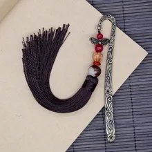 Китайский стиль закладки креативный металлический Ретро кисточкой подарок национальный стиль древний ветер подарок