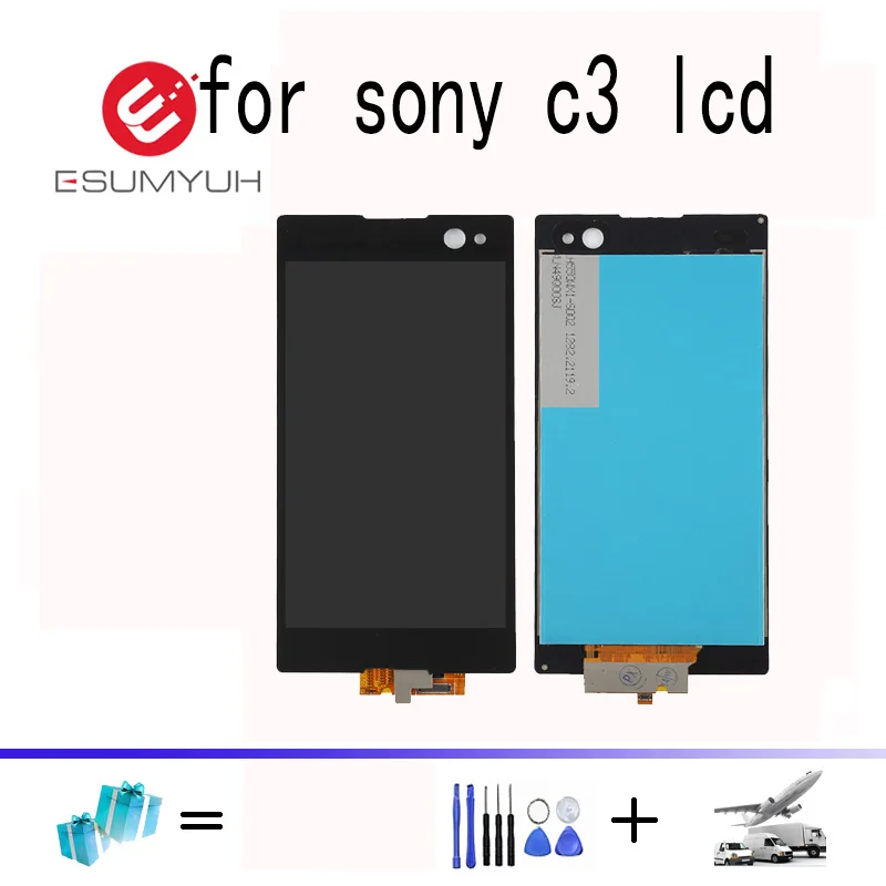 Для Sony Xperia C3 lcd D2533 D2502 ЖК-дисплей сенсорный экран с дигитайзером для дисплей в