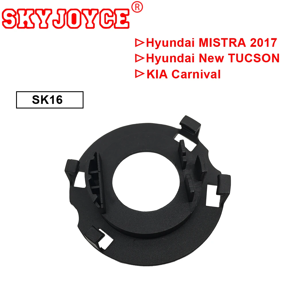 SKYJOYCE 2PCS white H1 H7 led headlight bulbs led lamp holder adapter socket connector S2 P7 led car H7 headlight accessories (4)