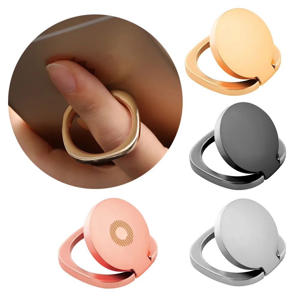 

1 Pcs Universal Cell Mobile Phone Stand 360 Magnetic Finger Ring Desk Stand Holder Fit For Car Bracket Luxury Phone Stand