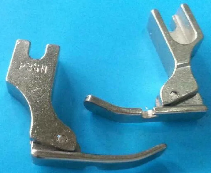 FREE SHIPPING 2PCS LEFT+RIGHT NARROW HINGED CORDING ZIPPER FOOT P36LN