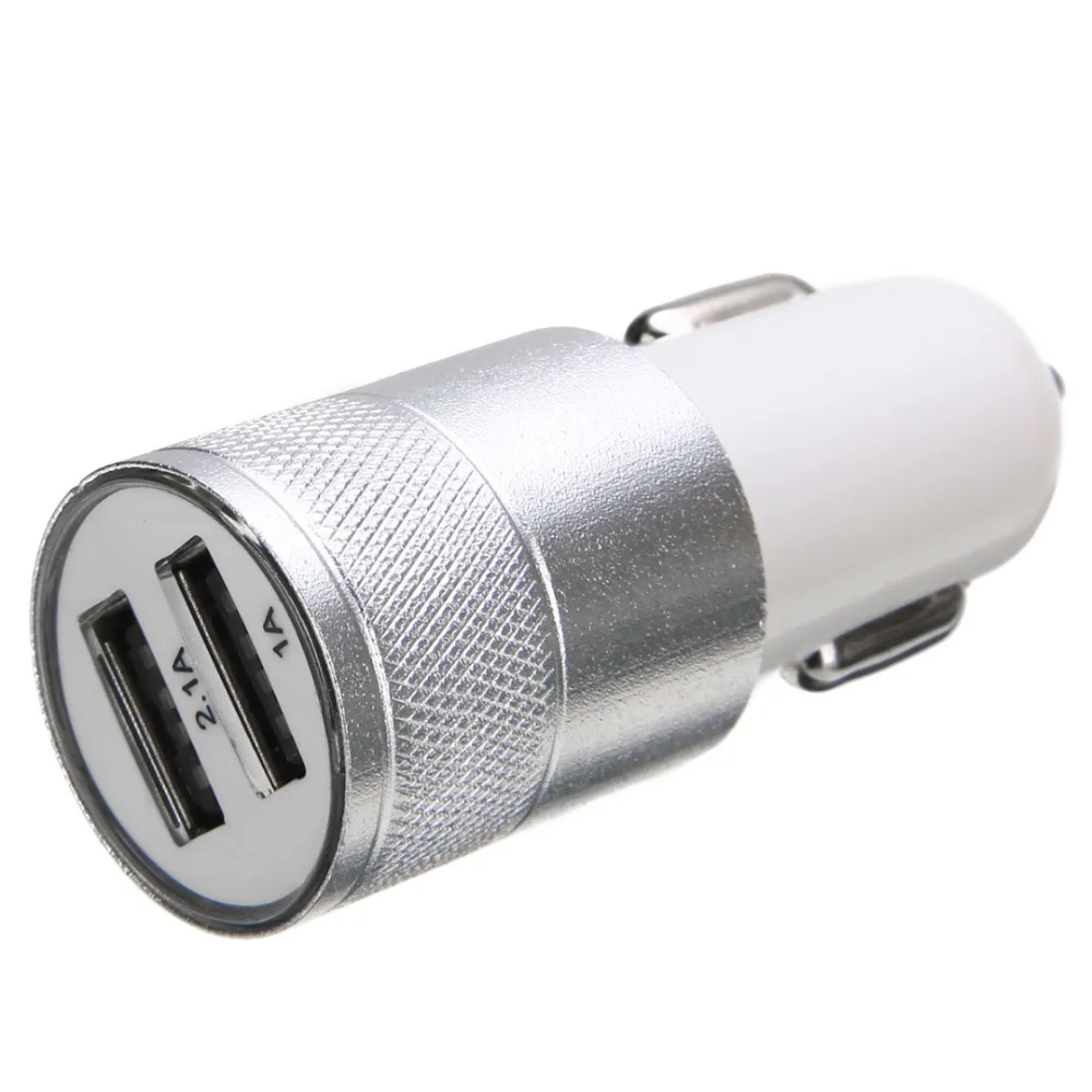

Dual USB Car Adapter 2.1A Digital LED Voltage Car Cigarette Lighter Adapter Auto Vehicle Metal Charger For Smart Phone/Tablet