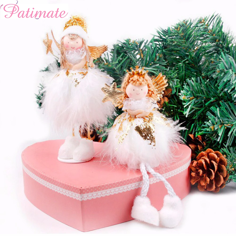 PATIMATE 2019 Новогодний Декор Рождественский Ангел Кукла веселые рождественские