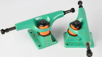 

free shipping skateboard truck coolstep 5.0 inch green yellow