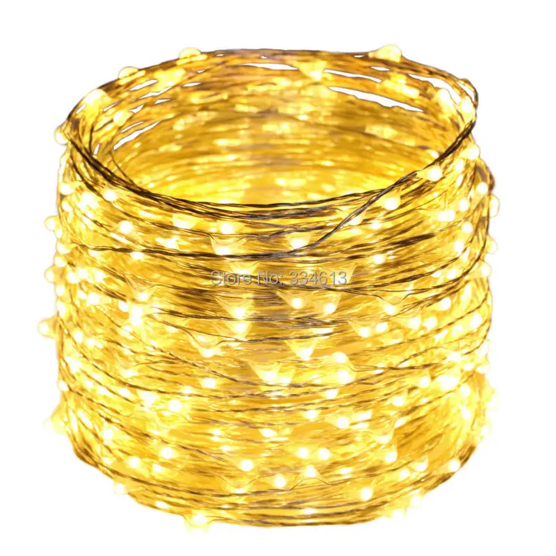 50 M 164FT 500LED Luzes Da Corda De Fio De Prata Estrelado Seqüência das Luzes de Natal de Casamento Pátio Ountdoor Luzes Decorativas