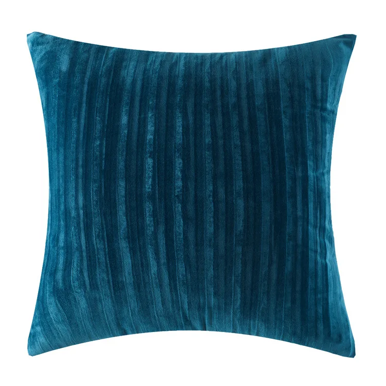 New Solid Color Dutch Velvet Geometric Pleated Sofa Cushion Cover Car Seat Back Seat Cushion Coverr