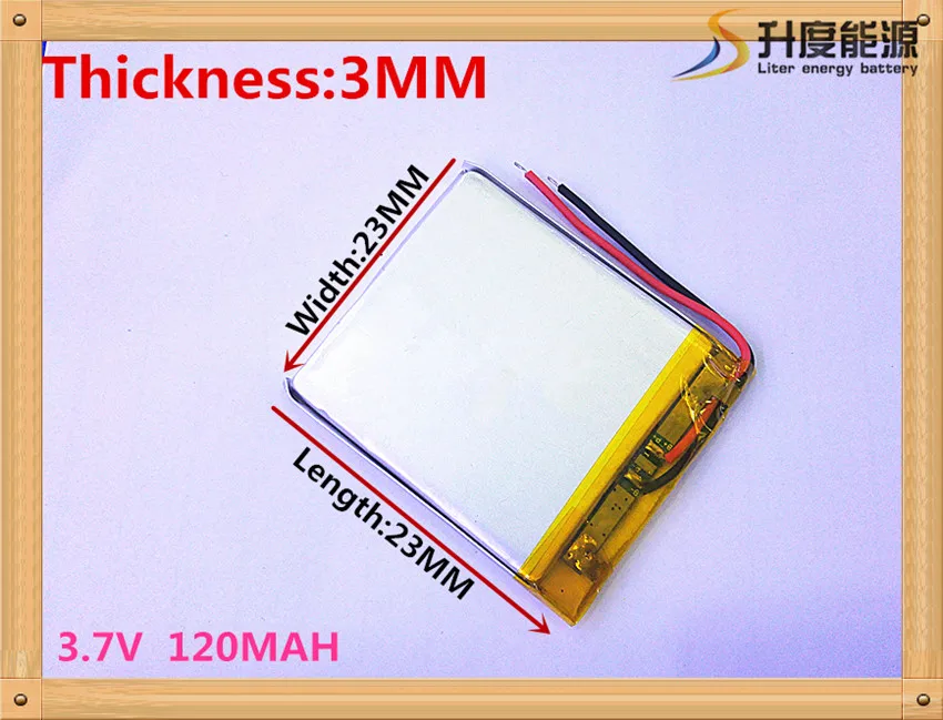 

best battery brand 1PCS free shipping 3.7V small clip battery 032323 302323 120MAH BT3030 Bluetooth headset battery