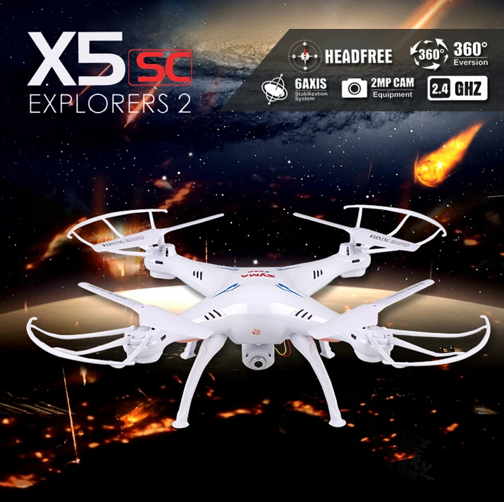 Syma X5SC 2.4G 4CH 6-Axis RC Quadcopter Helicopter RC Dron Professional Drones With Camera VS X6SW X5SW MJX X600 JJRC H20