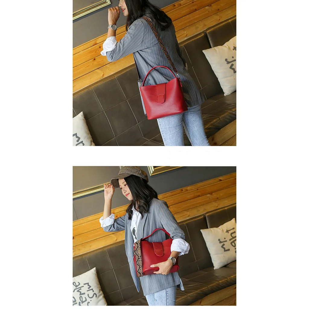 MOLAVE сумки твердые сумки для женщин 2019lady сумка на плечо сумка-тоут кошелек модный кожаный Змеиный плечевой ремень pocket424