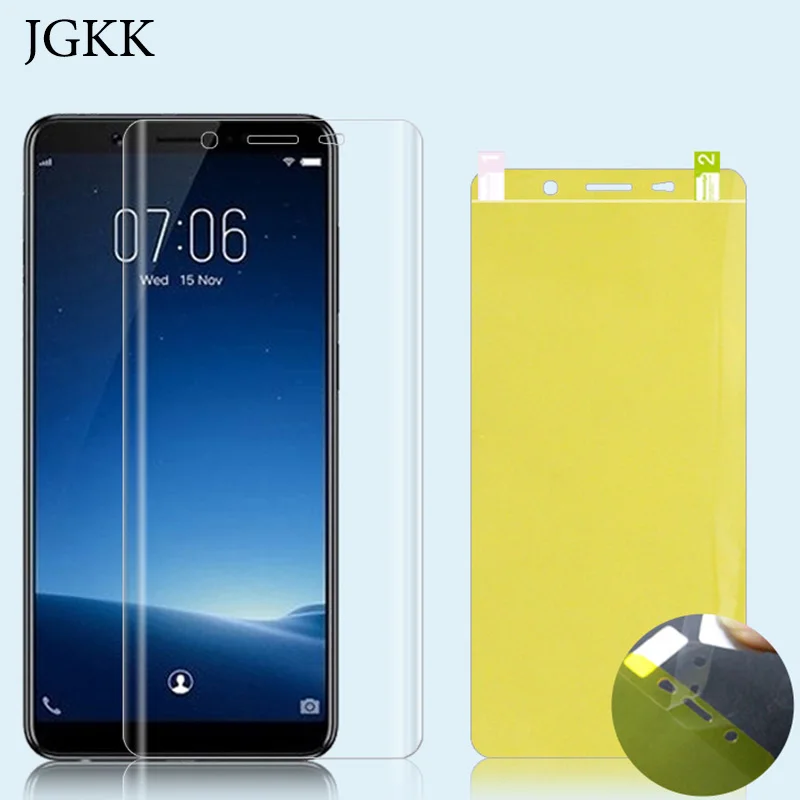 JGKK для Vivo V9 передний полноразмерный экран Защита V 9 Y85 Y79 Z1 V7 Plus 3D пленка из мягкого