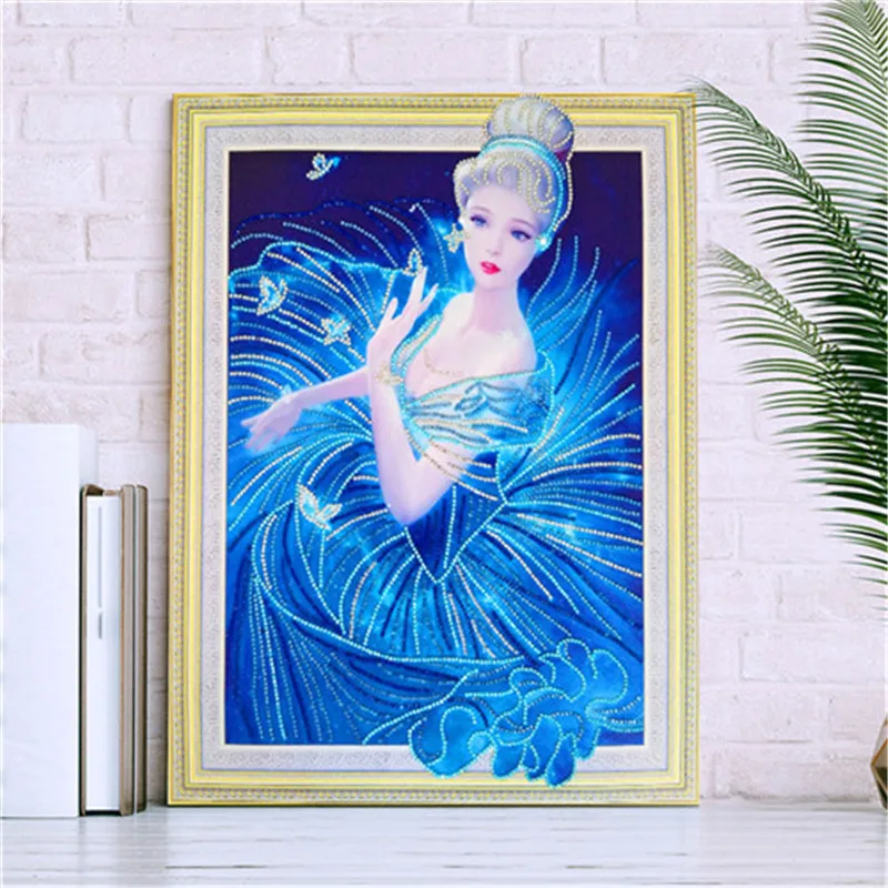 

5D DIY Diamond Painting Cartoon Elf Beauty Girl Animal Pattern Special Shape Diamond Cross Stitch Crystal Round Diamond Mosaic